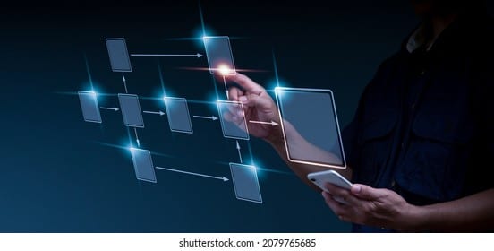 A person touching a screen with a touch screen Description automatically generated