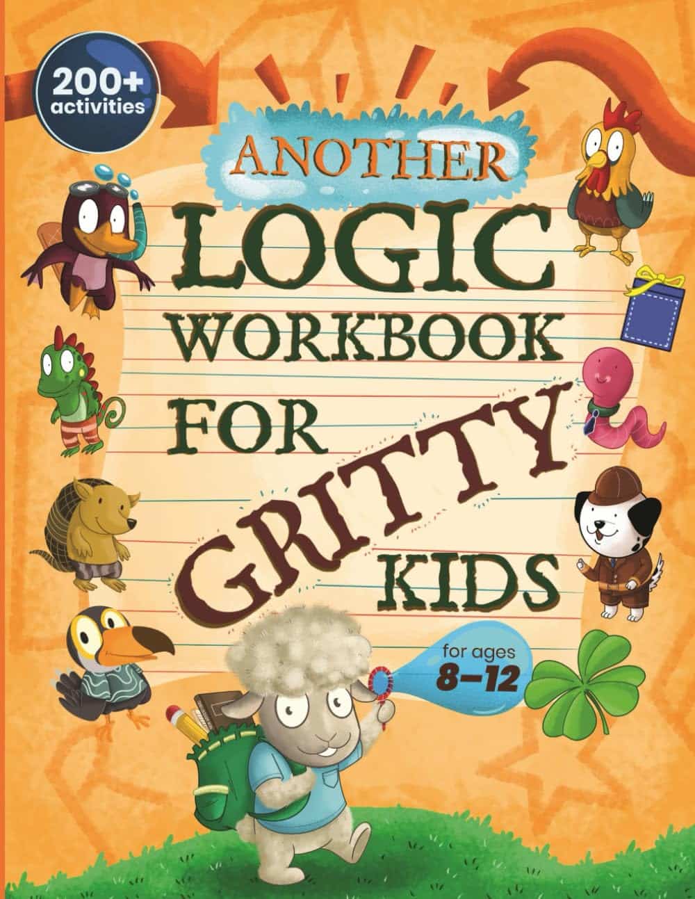 A book cover with cartoon characters Description automatically generated