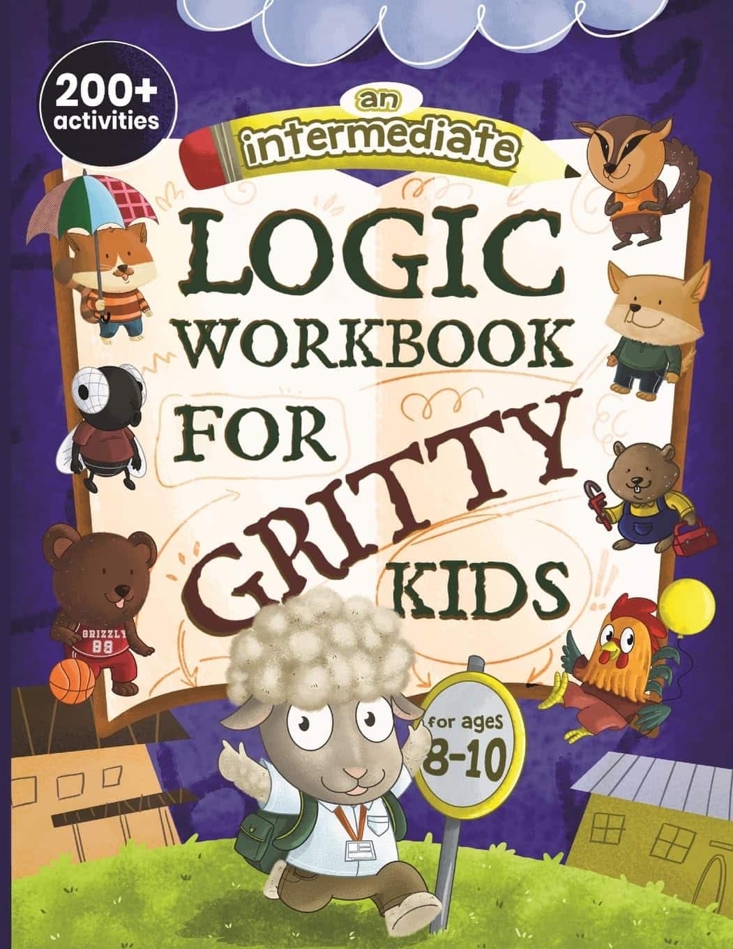A book cover with cartoon characters Description automatically generated