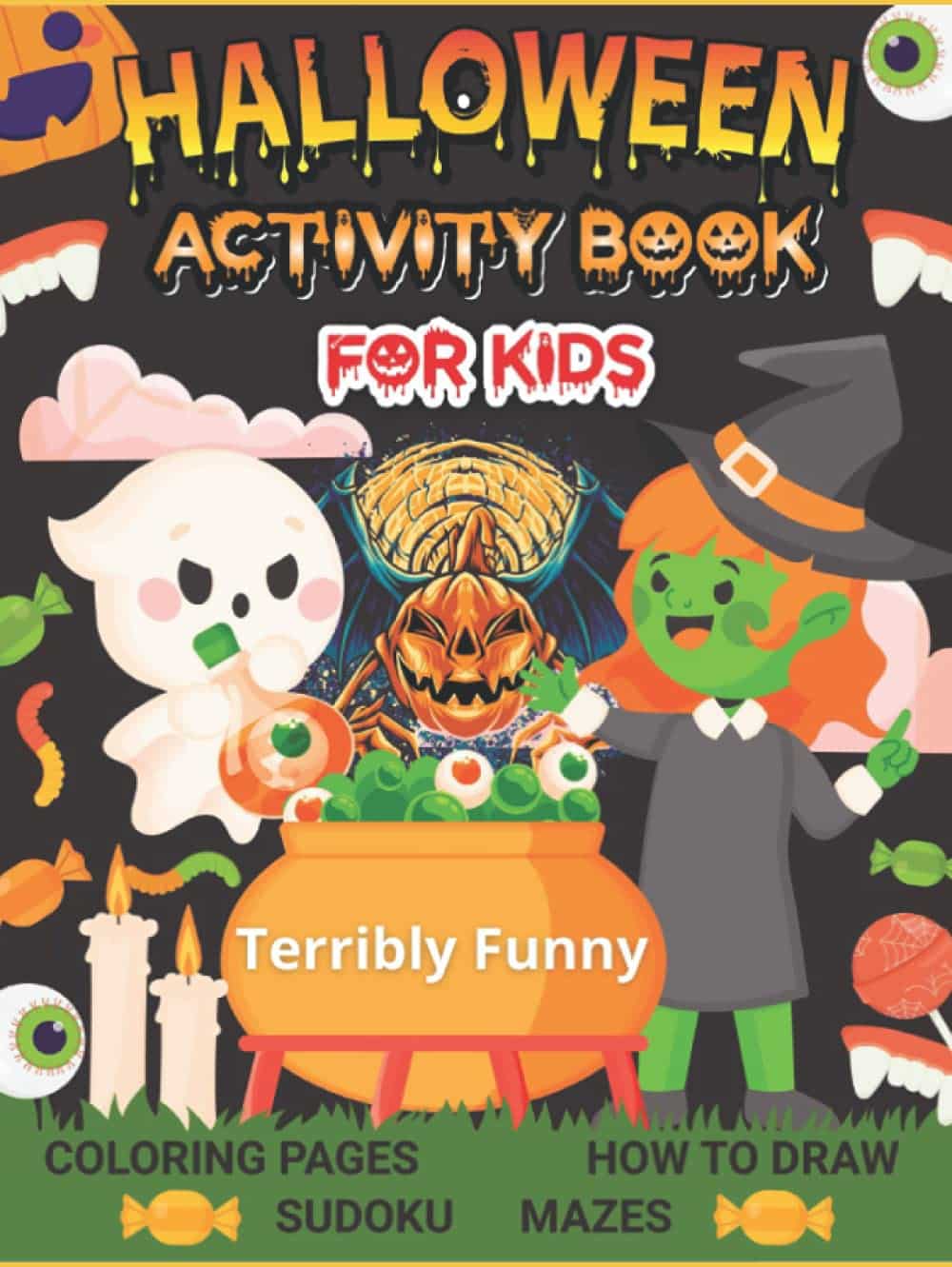 A book cover with cartoon characters Description automatically generated
