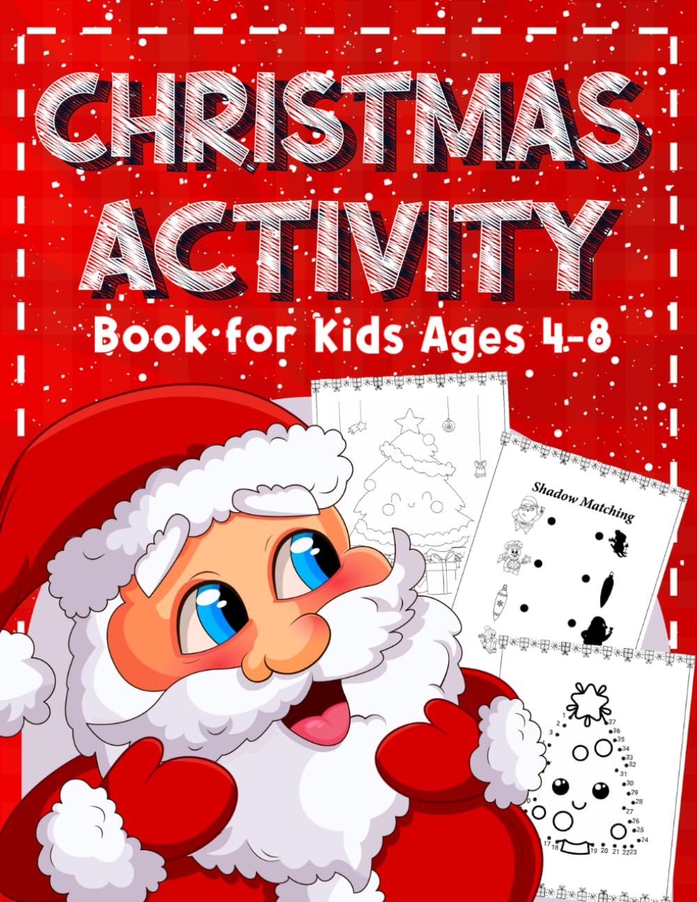 A book cover with a cartoon santa claus Description automatically generated