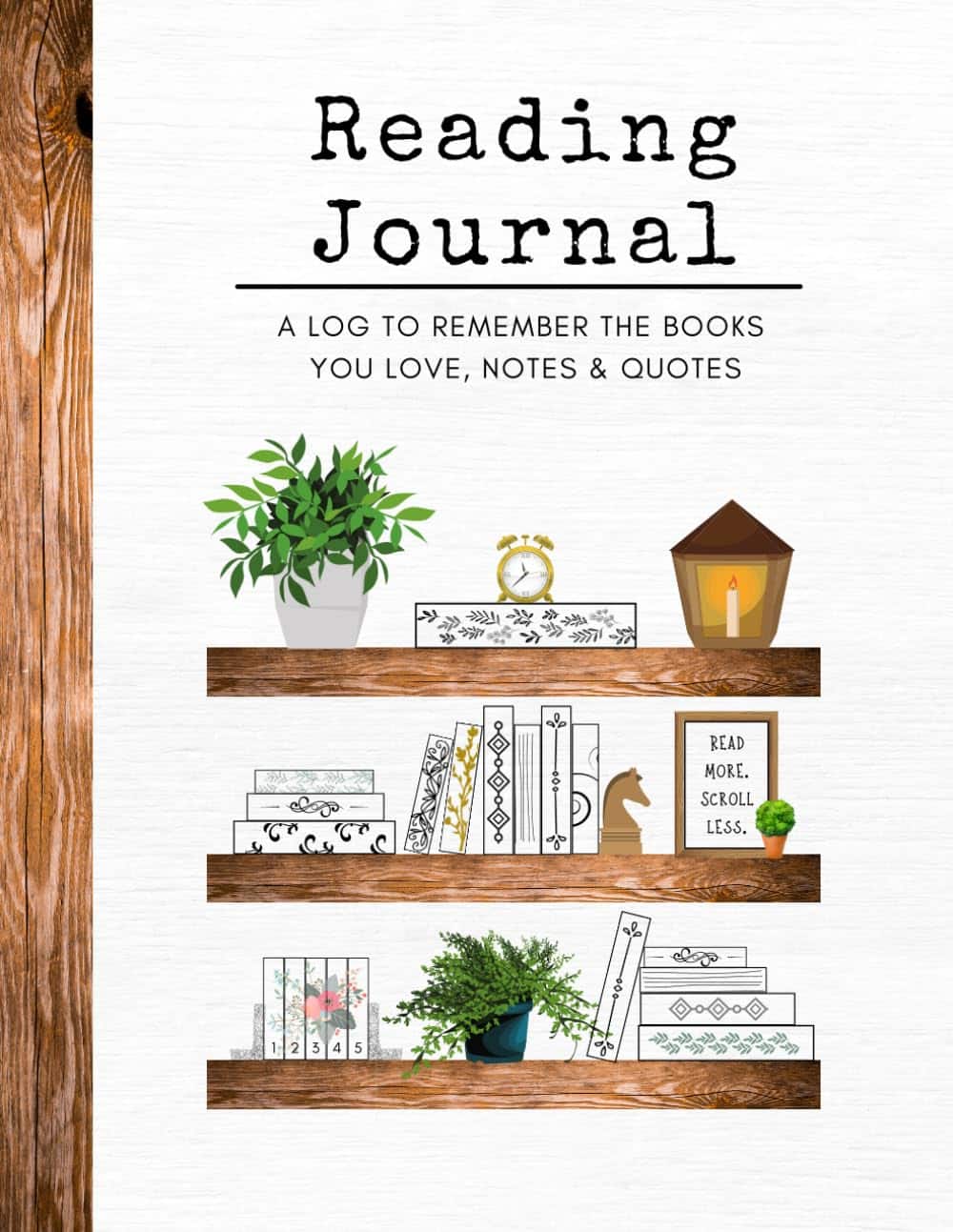 A book cover with books on shelves Description automatically generated