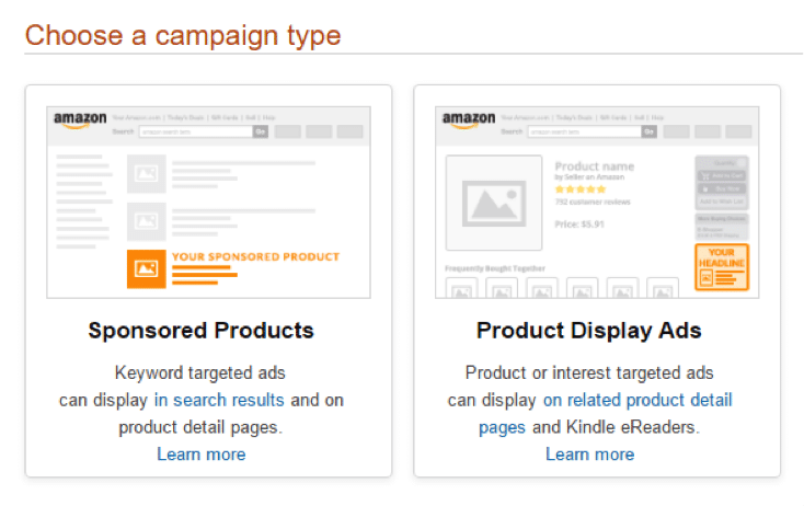 A screenshot of a campaign type Description automatically generated