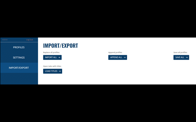 A screenshot of a export page Description automatically generated